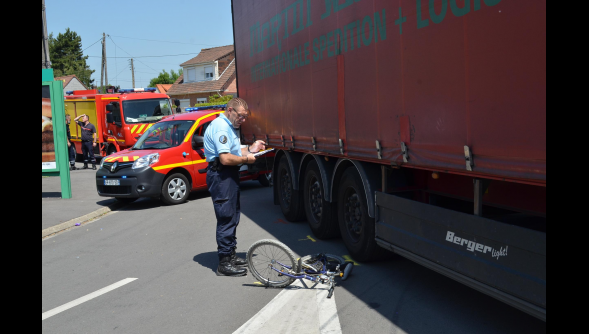 Isbergues : Un enfant écrasé par un camion ce midi