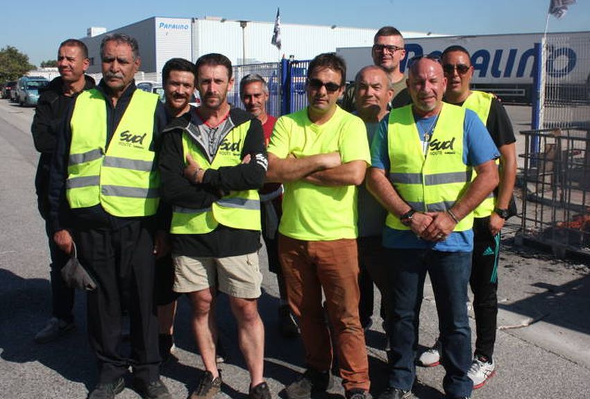 Vitrolles (13) : des chauffeurs routiers de l&rsquo;entreprise Papalino en grève