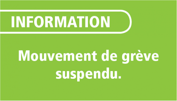 Mouvement de grève suspendu …avant d’avoir débuté!