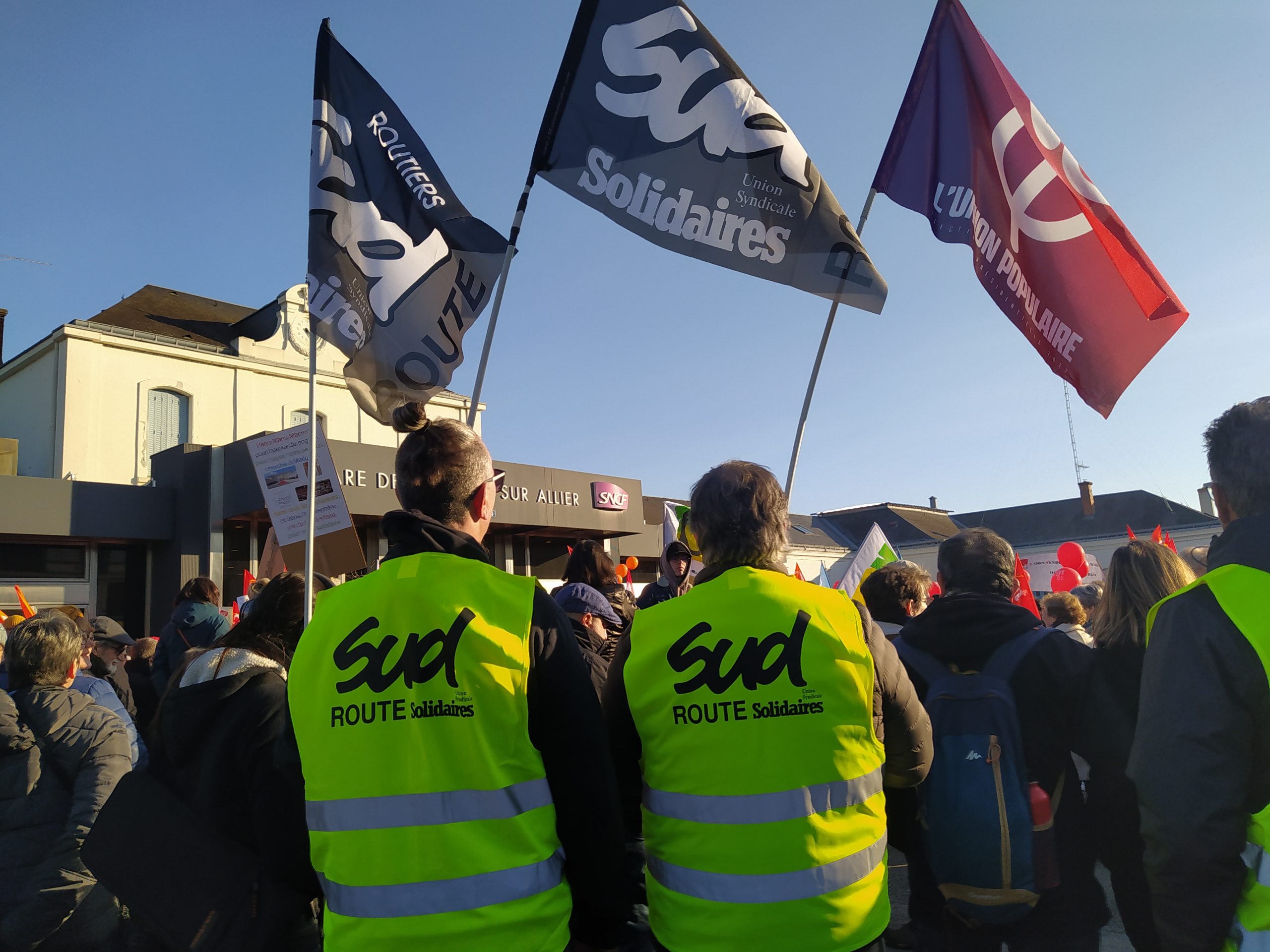 « SUD- Solidaires route » le 11 février 2023  à MOULIN dans l’Allier…………