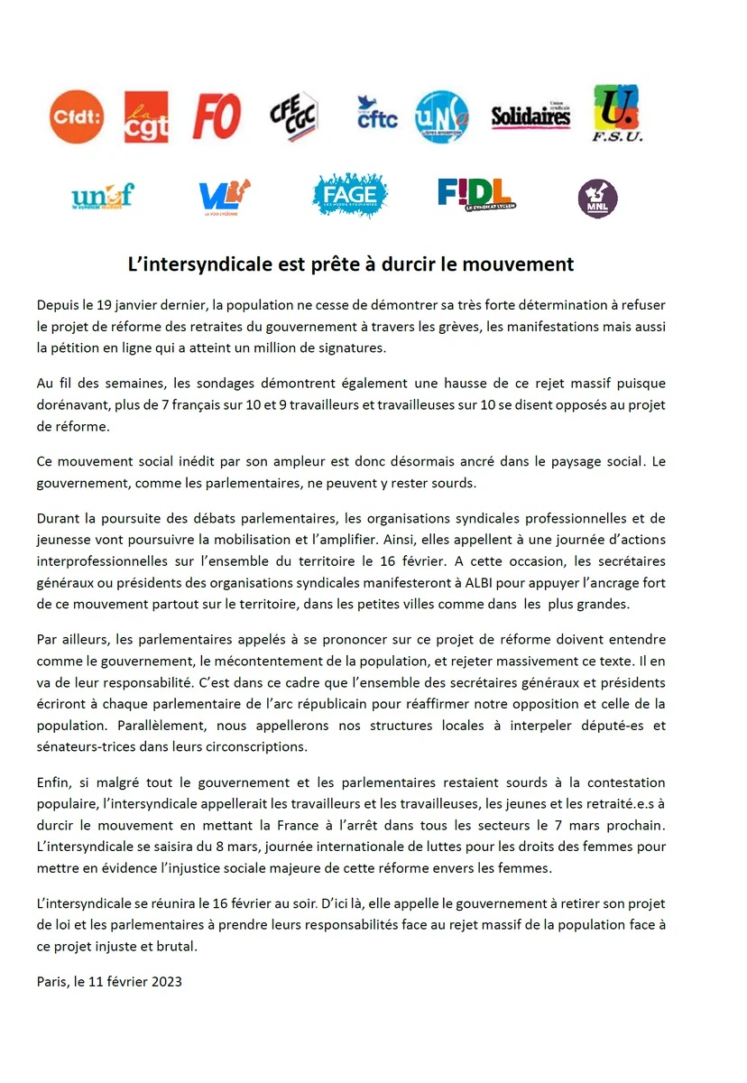Ne pas manifester, c’est accepter pleinement la ou les réforme(s) de Macron