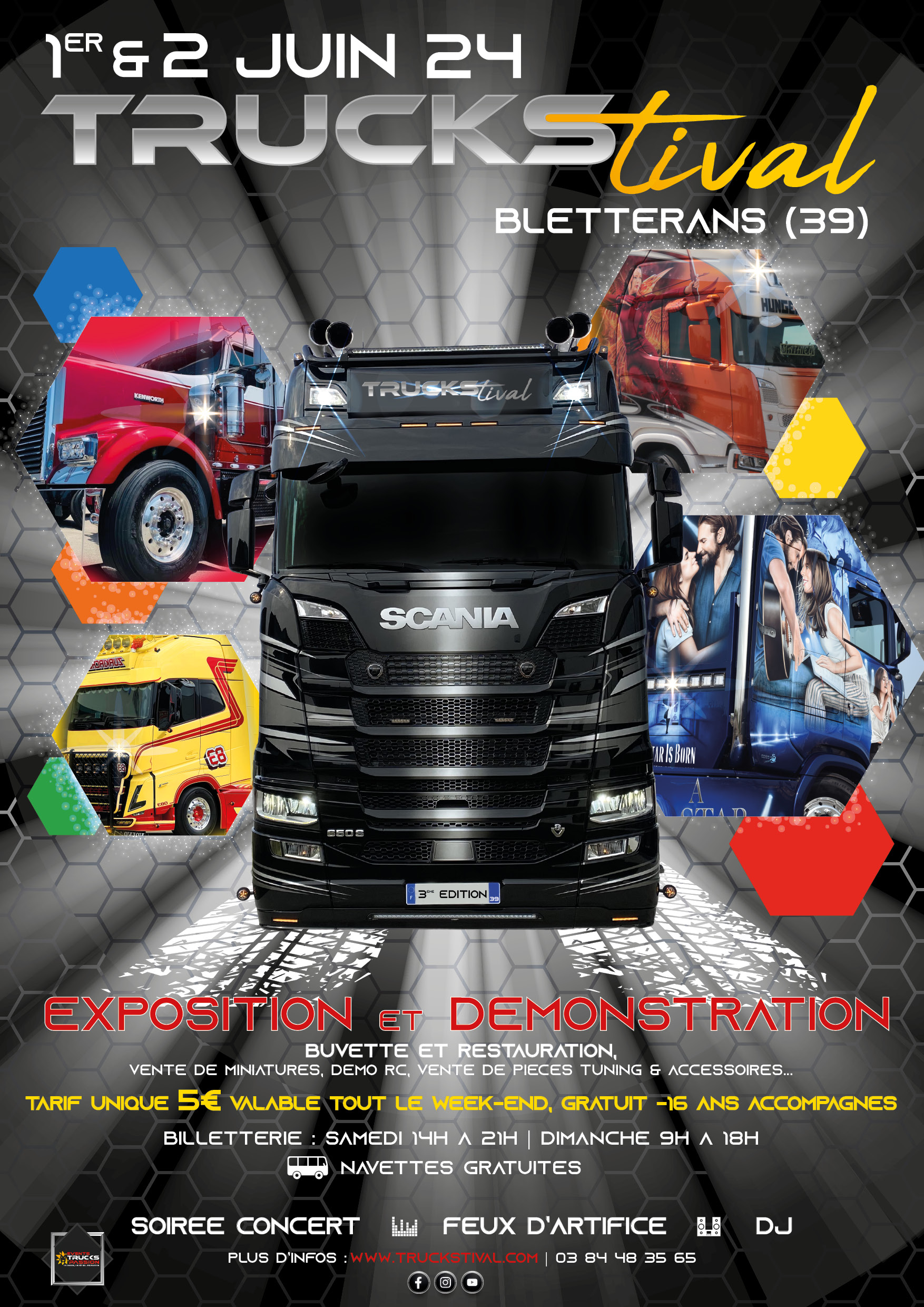 Rendez-vous les 1 & 2 juin 2024 !    2 jours de TRUCKS SHOW,  hors du temps !