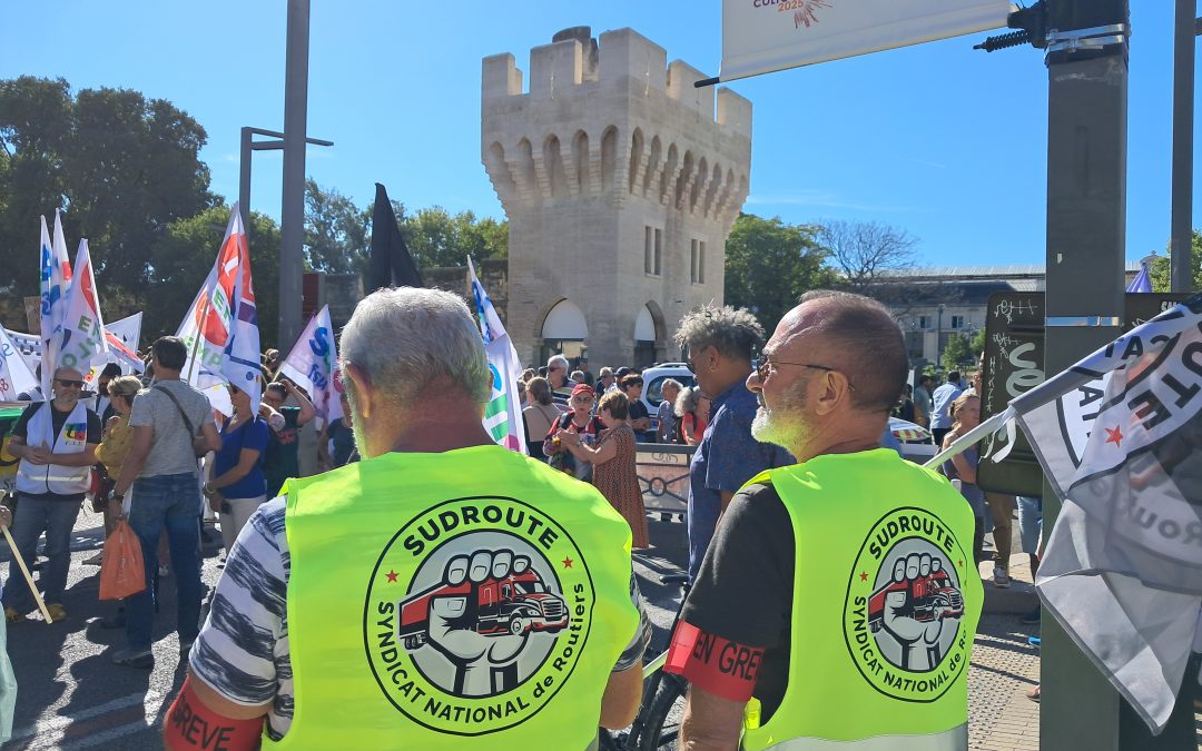 SUDROUTE dans des manifs bon enfant pour ce 18 septembre 2025.
