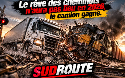 Le Train / une honte pour notre pays heureusement les camions sont là……..